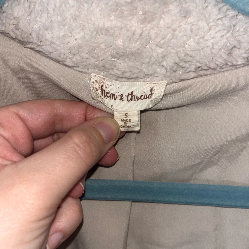 Off white Teddy Jacket/peacoat - Picture 5 of 5